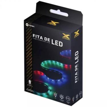 Imagem de Fita de Led Para Setup Gamer Com Controladora Rgb Conexão USB Com 1  M