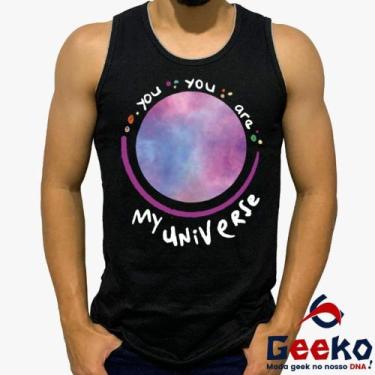 Imagem de Regata Coldplay 100% Algodão You You Are My Universe Rock Alternativo 