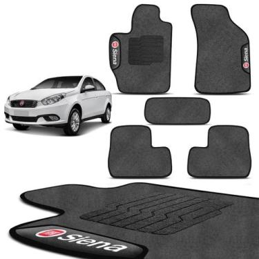 Imagem de Jogo Tapete Siena 2012 a 2016 Grand Siena 2013 a 2020 Carpete Grafite 