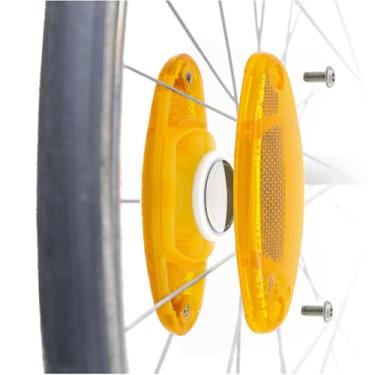 Imagem de Overade AIRFLEC x2 - Suporte para rastreador GPS AirTag - Refletores de roda - Alarme antirroubo de bicicleta