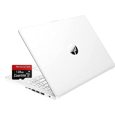 Imagem de HP Stream Laptop HD fino e leve de 14 polegadas, Intel Celeron N4120, 16 GB de RAM, armazenamento eMMC de 64 GB, bateria de longa duração, webcam HD, HDMI, branco, Office 365 1 ano, Windows 11 S,
