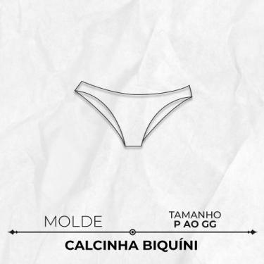 Imagem de Molde lingerie calcinha biquíni tamanho P ao GG by Marlene Mukai - EDI