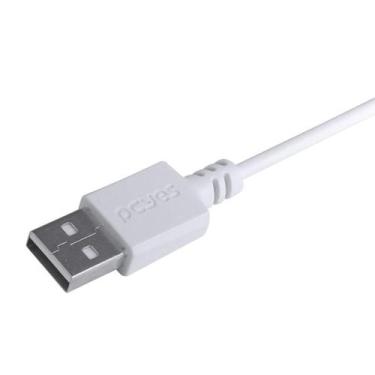 Imagem de Cabo Para Celular Usb A 2.0 Para Usb Tipo C 50Cm Branco - Pcyes