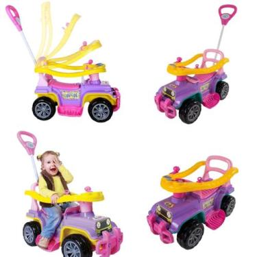 Imagem de Carrinho De Passeio Infantil Com Empurrador Bebe Jip Menina - Maral, R