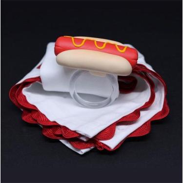 Imagem de Anel Porta Guardanapo De Biscuit Hot Dog - M&G