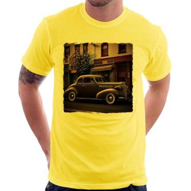 Imagem de Camiseta Carro antigo na cidade - Foca na Moda, Amarelo, GGG
