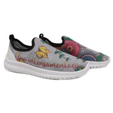 Imagem de Tênis Meia GTS - Feminino - CORES LINDAS, Cinza, 35