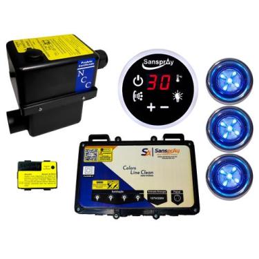 Imagem de Aquecedor Hidro Cromoterapia Sanspray 5000w/220v 4 Funcoes, 3 Spot