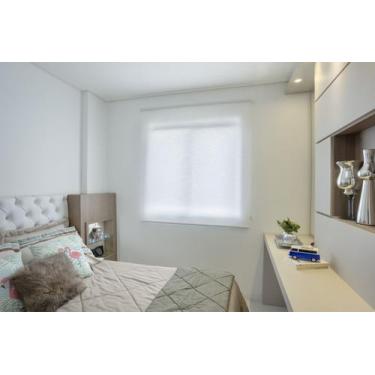 Imagem de Persiana Rolo (1,00Lar. x 1,50Alt.) Tecido Translucido  Branco - Vogaf