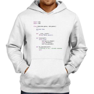 Imagem de Moletom Baby Python Code - Foca na Moda, Branco, GG