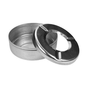 Imagem de Cinzeiro Com Reservatório De Cinzas Bitucas Em Metal Redondo - Kehome,