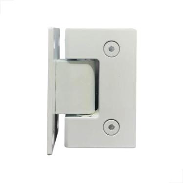 Imagem de Dobradiça Inox GV48 Vidro/Alv Porta Box De Vidro 1012 Branco - Fast Vi