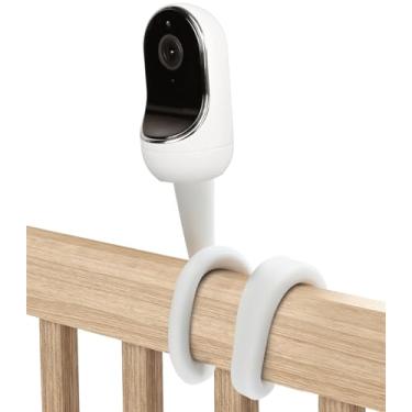 Imagem de Suporte para monitor de bebê Nanit Pro Smart Baby e suporte flexível, também para câmeras com montagem de parafuso de 1/4, suporte de câmera de bebê com braço de pescoço longo flexível de 43 cm sem