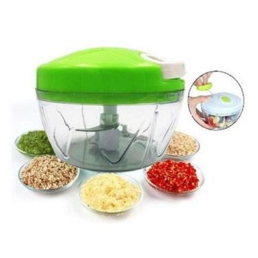 Imagem de Mini Processador Manual Cortador de Legumes a Corda com Três Laminas -