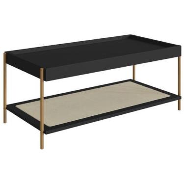 Imagem de Mesa Centro 93 CM Pes Metal Oslo 28961 Nero Artesano - Artesano Móveis