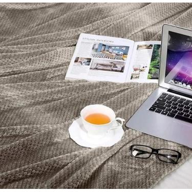 Imagem de Coberdrom Queen Dupla Face Sherpa com Manta Casca de Ovo - BORGON, caq