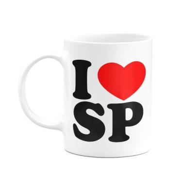 Imagem de Caneca I Love SP - São Paulo - 325ml branca - JPS INFO