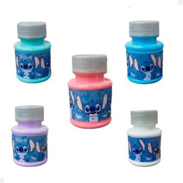 Imagem de Kit Conjunto Pintura Stitch Pincel+5 Tintas Tecido Infantil - DAC