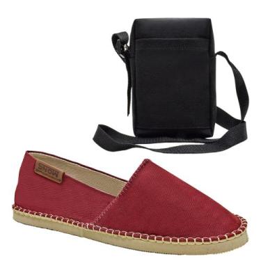 Imagem de Kit Alpargata Bolsa Bag Feminino Masculino Confortável Verão - SNOW, B