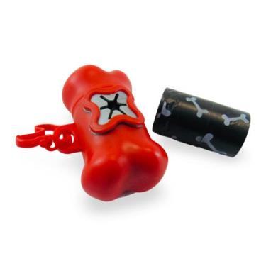 Imagem de Coletor de Fezes para Cachorro porta saquinhos  1 refil  kit higienico