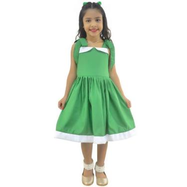 Imagem de Vestido de Menina Verde Casual Elegante - Moderna Meninas, Verde, 04 -