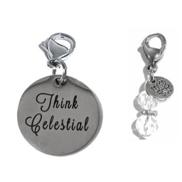 Imagem de Hidden Hollow Beads Construa sua própria pulseira, pingente de encaixe, bolsa, bolsa, mensagem, inspiração, chaveiro, puxador com zíper, colares, joias (Think Celestial)