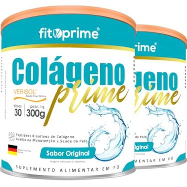 Imagem de Kit 2x Colágeno Hidrolisado Verisol com Vitaminas e Minerais Sabor Original Lata 300g