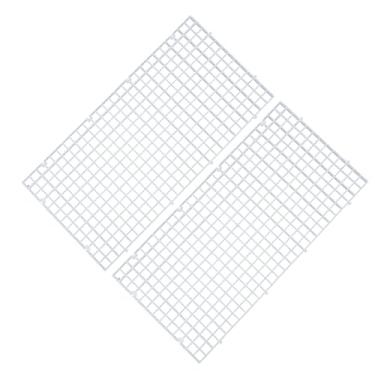 Imagem de ALEGI Bandeja divisória de plástico para aquário caixa de ovos, grade isolada divisória de placa de peixe inferior bandeja de filtro preta (2 peças S)