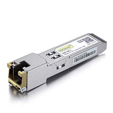 Imagem de 1,25 G SFP-T, 1000BASE-T cobre SFP, SFP para RJ45 SFP, compatível com Ubiquiti UF-RJ45-1G, Mikrotik, D-Link, Supermicro, Netgear e mais.