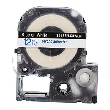 Imagem de LOCADENCE Fita de etiqueta, 1 cm x 8 m, resistente ao desgaste, resistente a arranhões, transparente, substituição de fita de etiqueta PET para máquina de etiquetas, Sr230c, Sr230ch, Sr530c, Sr550c,