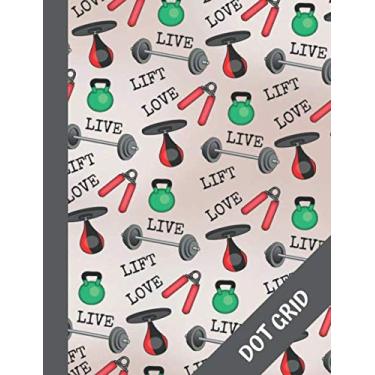 Imagem de Love to lift: Cool Dot Grid Composition Notebook, Dotted Paper Journal, Graphing Pad, Trendy Planner for Students and Professionals, Teachers and Writers, great gift for weight lifters.