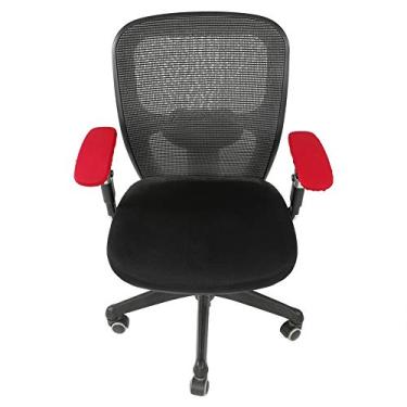 Imagem de Protetor de Braço para Cadeira de Escritório, Protetor Elástico Removível para Braço de Cadeira de Computador para Uso Universal (Borgonha)