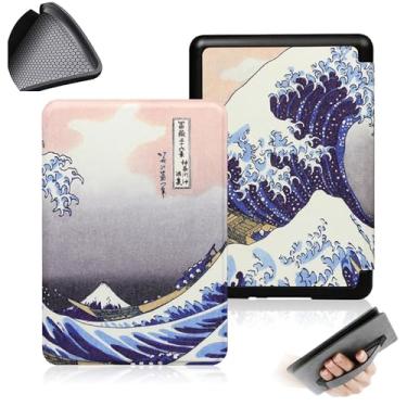 Imagem de GUKSRASO Capa para Kindle Paperwhite (7", 12ª Geração, Release 2024) e Kindle Colorsoft Signature Edition com Tira de Alça de Mão TPU Soft Traseiro Com a Função Automotor/Sleep