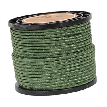 Imagem de rockible Guy linha corda de tenda reflexiva corda sólida trança paracord corda de acampamento para mochila ao ar livre tenda lona dossel abrigo, Verde