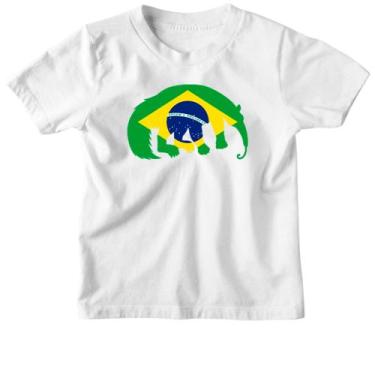 Imagem de Camiseta Infantil Tamandua Bandeira Fauna Brasileira - Alearts, 8