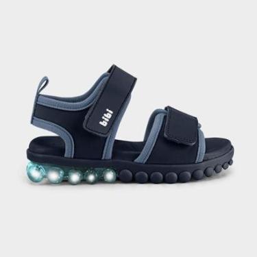 Imagem de Sandália Infantil de Luz Bibi Summer Roller Light Azul-Masculino