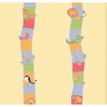 Imagem de Papel De Parede Safari Friends Infantil Colorido Sf6207