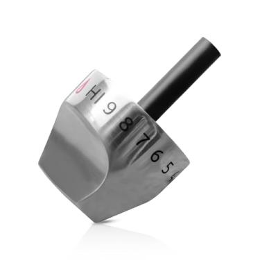 Imagem de 1 botão de controle de queimador adequado para fogões a gás GE substituir WB03K10265 AP4363671 PS2339711 WB03K10242, botão de fogão de aço inoxidável