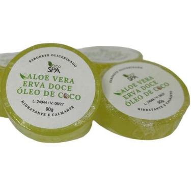 Imagem de Sabonete Glicerinado de Aloe Vera, Oleo de Coco, Erva Doce, Hidratante