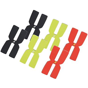 Imagem de 6pcs Badminton Balance Piece Silicone Racket Head Ponders Film H Tipo H para Treinamento Profissional