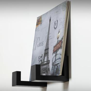 Imagem de Big Fudge Suporte de vinil de madeira - Prateleiras de parede com suporte de disco de vinil - Armazenamento de álbum para exibição de vinil LP na parede - comporta 15 discos por prateleira - Conjunto