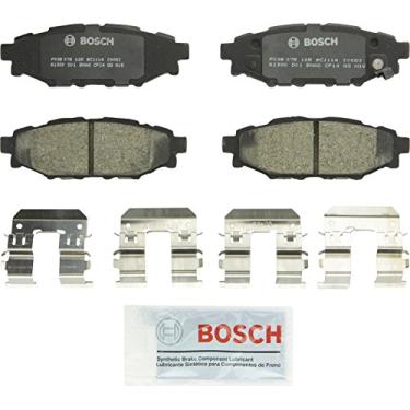 Imagem de BOSCH BC1114 QuietCast Conjunto de pastilhas de freio a disco de cerâmica premium - Compatível com Subaru BRZ, Crosstrek, XV Crosstrek, Forester, Impreza, Legacy, Outback, WRX; TRASEIRA