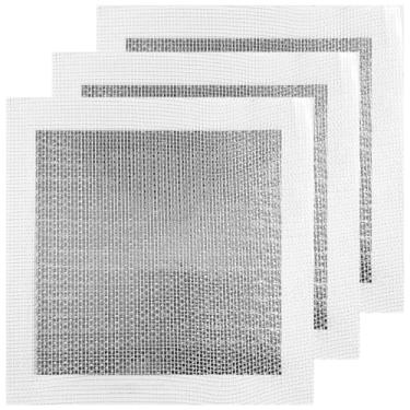 Imagem de 3 peças de reparo de parede de 7,87 polegadas, remendo de reparo de drywall autoadesivo para drywall e kit de reparo de fibra de vidro, remendo de reparo de furo de parede seca resistente para placa