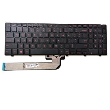 Imagem de Teclado vermelho para Dell inspiron 15 17 5000 3541 3542 3543 3551 3552 3558 3593 3567 5542 5545 5547 5755 5551 5558 5552 5758 Laptop série 5759 5559