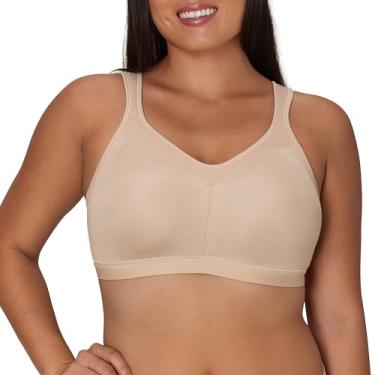Imagem de PLAYTEX Sutiã feminino 18 horas ativo, respirável, confortável, sem fio, cobertura total, suporte suave, Nude., 38DD