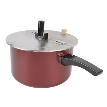 Imagem de Pipoqueira de aço inoxidável, máquina de pipoca caseira, máquina de pipoca de cinema, ideal para reuniões de família, uso comercial, fácil de usar, para fogão, fogão de indução