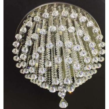 Imagem de Luminária de Cristal Para Escritório. Com 45cm de Altura , Base de Ino