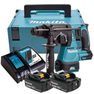 Imagem de Martelete 2 Baterias 18v 5ah Dhr242z Makita Com Carregador Rápido E Ma