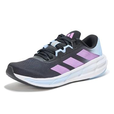 Imagem de adidas Tênis de corrida feminino Questar 3, Preto/Roxo Burst/Azul, 37