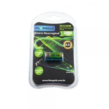 Imagem de Bateria Recarregavel 3,7V 3000Ma Modelo 16340